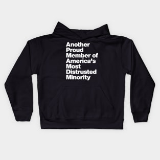 Anti-Religion Humor Distrusted Minority - Atheist design Kids Hoodie